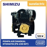 Shimizu PS-230 Pompa Air Dangkal (125 W) Daya Hisap 9 Meter Otomatis