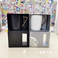 Starbucks Limited Out of Print Classic Brand logo Painting Gold Painting Silver Ceramic Mug Pair Cup Gift Box Drinking Cup