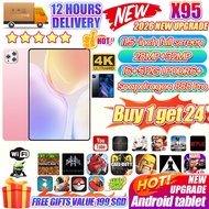 🔥SG Local+Free Return🔥2026 New Upgrade X95 Pink/Black Android 15 Tablet 11.8 inch 20+1T Snapdragon88