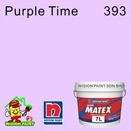 393 PURPLE TIME ( 7 LITER ) NIPPON PAINT ( SUPER MATEX 7L ) EMULSION PAINT / CAT DALAM RUMAH / INTER