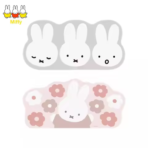 Kawaii Anime Miffy Rabbit Mouse Pad Cute Cartoon Computer Desk Pad Office Computer Keyboard Pad, Stu