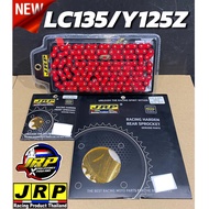 SPROCKET SET JRP 415 RED 132L SPOKET GOLD 28T-42T FRONT SPOKET GOLD 14T/15T/T16T SPOKET SET GOLD 415