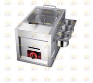 TKTT 8 Liter Commercial Single Gas Deep Fryer / Stainless Steel Deep Fryer / Commercial Single Tank
