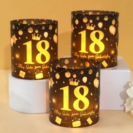 18th Birthday 50th Birthday Lampshade PVC Frosted Paper Lampshade Birthday Party Scene Atmosphere De