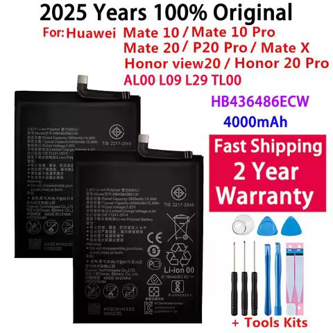 2025 Years HB436486ECW Replacement Phone Battery For Huawei P20 Pro / P20Pro Mate 10 /10 Pro / Mate 
