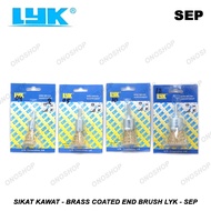 Wire Brush - Brass Coated End Brush LYK - SEP - 04 - 12 mm