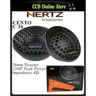 Hertz Cento C26 120W Car Audio Speaker Tweeters
