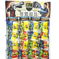 Mainan Payung Terjun Klasik Army + Parachute x 1set | Mainan Askar + Payung Terjun x 1 set Klasik Ga