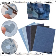 FKILA Jean Patches DIY Craft Denim Decoration Self-adhesive Clothing Clothes Stickers