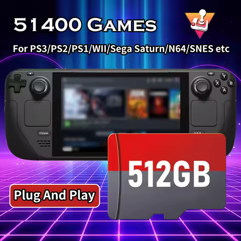 512G Gaming TF Card With 51400 Retro Games Batocera Memory Card For Steam Deck/PC/Laptop/Handheld Co