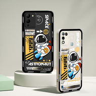 เคส LAYOR สำหรับ Infinix Note 12 G96 Hot 12 Play Hot 11S NFC Hot 11 Play 10Play 9Play Hot 10S 10T Smart 6 Smart 5 Note 11 Fashion Space Astronaut Rocket Soft Square TPU Matte เคสคลุม