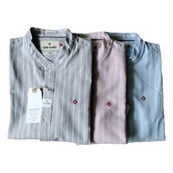 สื้อเชิ้ตแขนยาว john henry คอจีนรุ่น JH S224mslsm31Slim fit cotton 70% Linen 30% เนื้อผ้าสวมใส่สบา