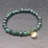 G39 Green Jade Bracelet (Eat Bao Xiang) Apple 6-7 mm.-Setthi