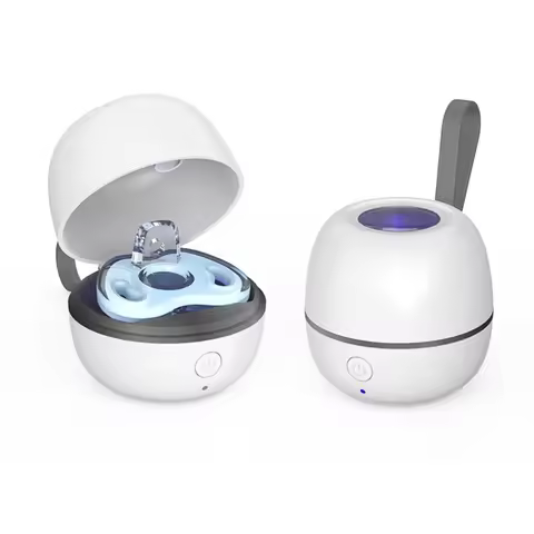 Portable Baby Pacifier Sterilizer Box Mini UV Light Sterilizer Box For Baby Pacifier, Bottle Nipples