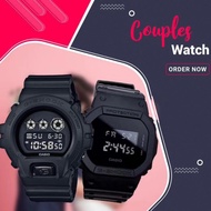 Fashion couple watch 2Pcs casio waterproof square digital✨In Stock