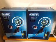 全新Oral B電動牙刷 PRO 2500 toothbrush   附原裝牙刷頭和盒仔各一個