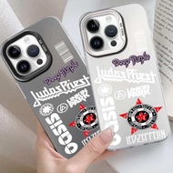 FF012 - Case iphone 15 14 13 12 11 Pro Max XR XS X 8 7 Premium Soft Metal Casing