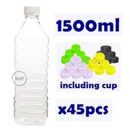 Malaysia Stock Fast Shipping Empty Plastic Bottle (including cup) 250ml / 350ml / 500ml / 1500ml / P