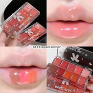 STAR Ten-color Lip Gloss Palette Natural Moisturization Mirror-like Women Convenient 7g Makeup W9v4