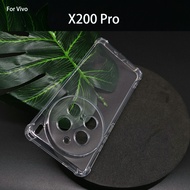Vivo X200 X200 Pro X100 X100 Pro X90 X90 Pro Cystal Clear Transparent Soft Cover Casing Back TPU Sil