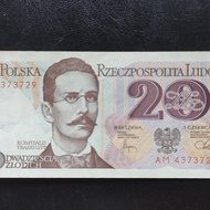 L - 12 Uang Lama Polandia 20 Zlotych tahun 1982