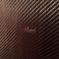 MERAH Carbon Fiber Carbon Twill Red Red Metallic Glitter Fiber Fabric
