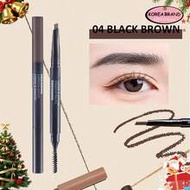 FMGT Eyebrow Pencil, No.04 Dark Brown, Long-Lasting & Smudge-Proof Formula, High Pigmentation, Easy 