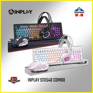 ◴ ㍿ ✈ InPlay STX240 / STX290 / STX540 Combo 4 in 1 Keyboard Mouse Headset Mousepad 4in1 Black White