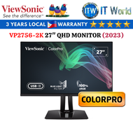 Itw | Viewsonic Monitor 27" (2560x1440 QHD) / 60Hz / IPS / 5ms GTG / VP2756-2K ColorPro (2023 Model)