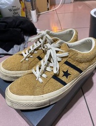 converse one star 黃色麂皮