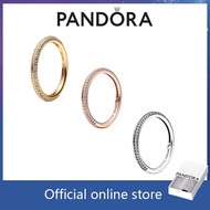100% PANDORA genuine S925 sterling silver ring pairing Pandora ME Pavé Ring
