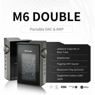 Muse HiFi M6 Double Headphone Amplifier, Portable USB C DAC Amps with Vacuum Tube Glow Tube, 4.4mm/3