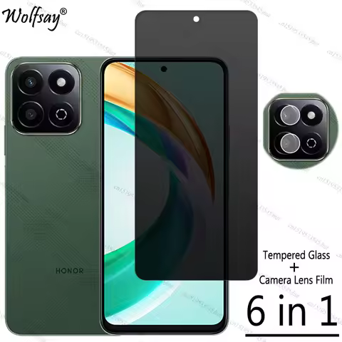 Privacy Screen Protector For Honor X6b 5G Anti-Spy Tempered Glass For Honor X6b 5G Camera Lens Film 