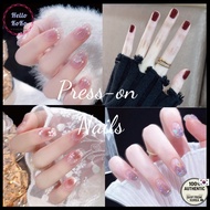 HELLOKOKO Fake Nails, Almond Shape Square Shape #3