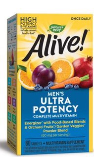 [空運直送, 現貨] 美國 Nature's Way Alive! 男性優效多維生素營養片/ 60片 （適合 養生 / 抗疫 / 增強抵抗力 / 維他命 C B / 保養 ）