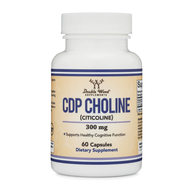 Double Wood Supplement CDP Choline (Citicoline) 300mg - 60 Capsules