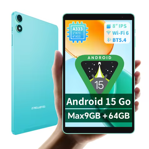 Teclast P85 8" Tablet Android 15 A333 5-core 9GB(3GB+6GB Expansion) RAM 64GB ROM UP TO 1TB Wi-Fi 6 T