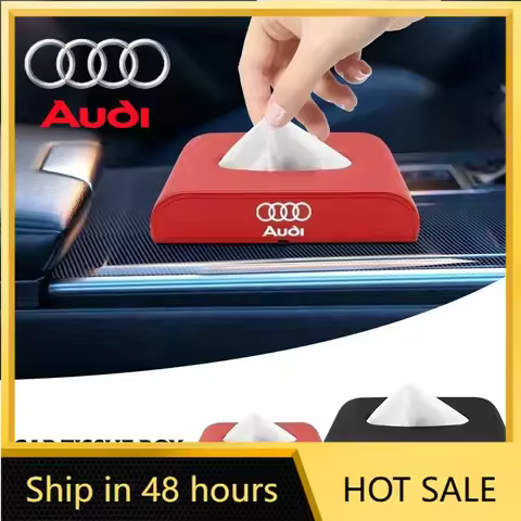 Q5 Car 2025 New Q5 Q5 A8 For Audi Car Tissue Box Leather Tissue Holder Auto Interior Accessories For
