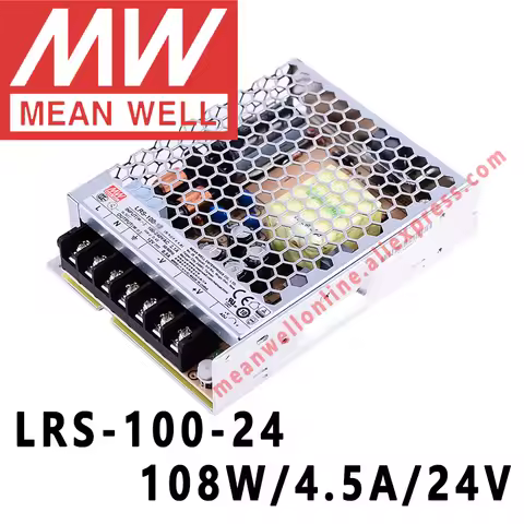 Mean Well LRS-100-24 Meanwell AC to DC SMPS 5V 12V 15V 24V 36V 48V LRS-50/75/100/150/200/350/450/600