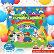 Birthday Banner | Birthday Backdrop | Hari Jadi - Didi and Friends