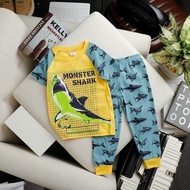 Pyjamas Gyms Cotton Size TAG 4y -16y fit 2y-12y Shark Garang
