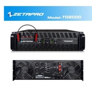 Power Zetapro 2 Channel Class TD TD2000 TD 2000 TD-2000 Original