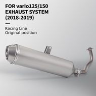 For vario150 exhaust vario125 click125 click150 LeoVince 4road Titanium alloy Link pipe 2018 2019 ye