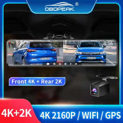 H8 Car Rearview Mirror UHD 4K DashCam DVR 2160P GPS Track WIFI APP Auto Video 2k Dash Recorder Night