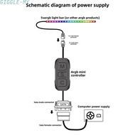 【GIG】5V ARGB Controller 3-pin ARGB Connector Manual Lighting Control For Case Fans