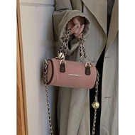 Soft Bag Retro Chain Cylinder Bag Retro Chain Cylinder Bag Retro Chain Crossbody Bag Female Soft Bag