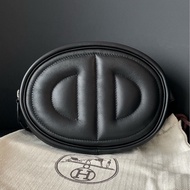 Hermes 愛馬仕 豬鼻子腰包intheloop腰包黑色銀扣