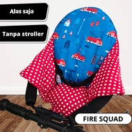 FIRE SQUAD TRIKE PAD TRIANGLE backrest small stroller base akachan micro t3 LD99