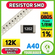 SMD 12K 1202 0805 1% Resistor 1/8W