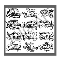 ️ ️ ️Sticker BALLON Happy Birthday ( 4 x 6 inci ) ️ ️ ️